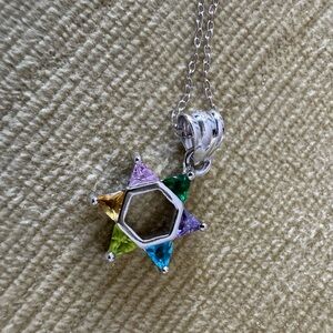 Multicolor Star Pendant Necklace